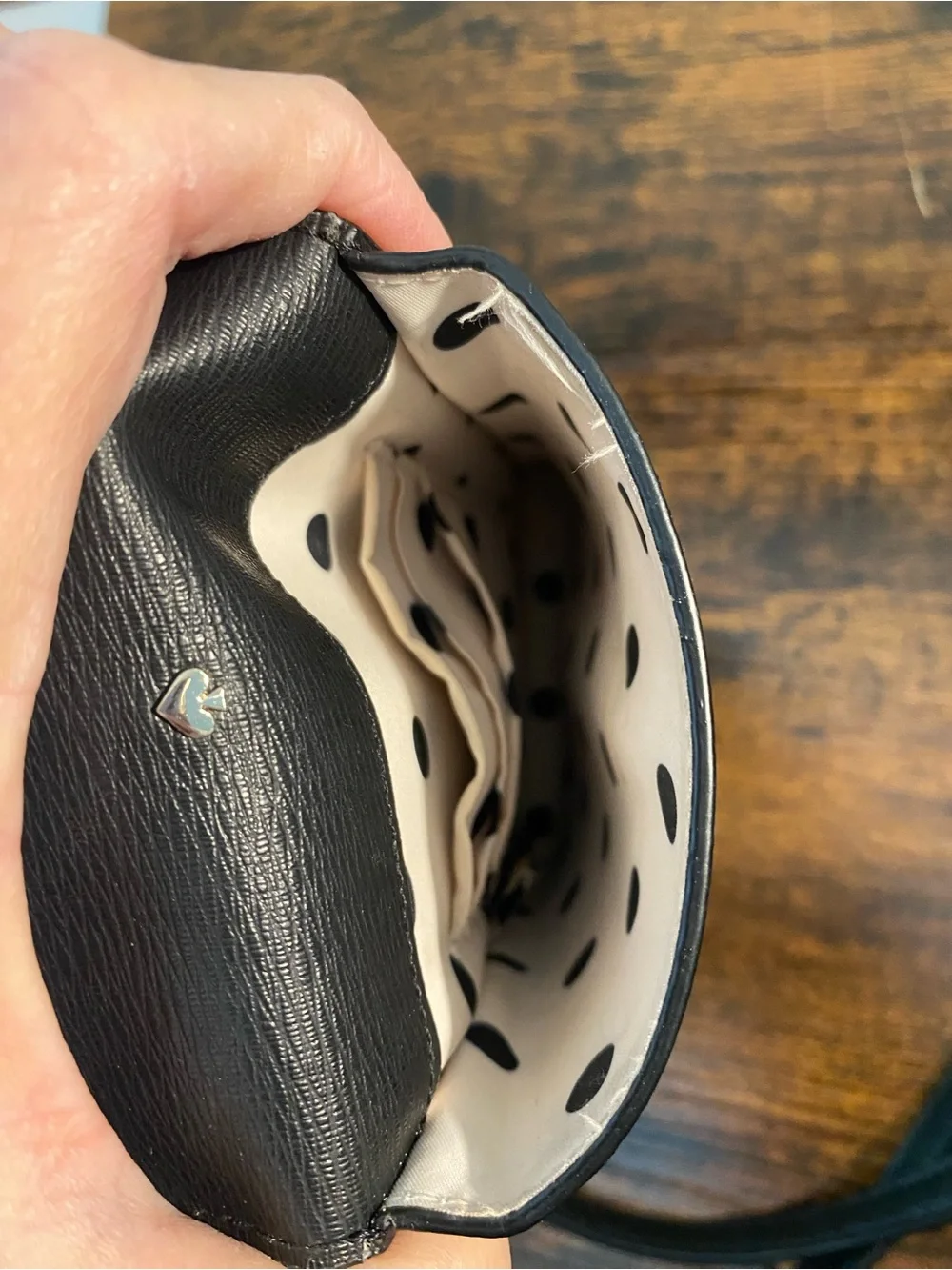 kate spade Black Daisy Bee Crossbody Phone Pouch